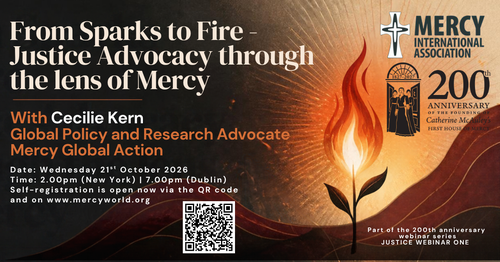 New Webinar Series: From Sparks to Fire - Justice Advocacy Through the Lens of Mercy